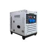 Generator de curent inverter monofazat cu motor diesel Hyundai DHY-9000SEi HardWork ToolsRange