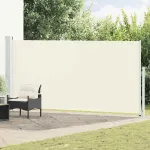 Copertină laterală retractabilă de terasă, crem, 180x500 cm GartenMobel Dekor