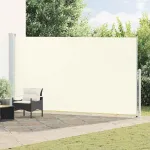 Copertină laterală retractabilă de terasă, crem, 200 x 500 cm GartenMobel Dekor