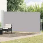 Copertină laterală retractabilă de terasă, gri, 180x500 cm GartenMobel Dekor