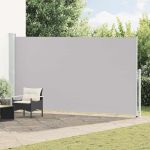 Copertină laterală retractabilă de terasă, gri, 200x500 cm GartenMobel Dekor