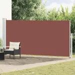 Copertină laterală retractabilă de terasă, maro, 180x500 cm GartenMobel Dekor