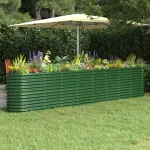 Strat înălțat grădină 332x40x68 oțel vopsit electrostatic GartenMobel Dekor