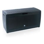 Box de depozitare exterior Rato antracit 119x48x60 cm, cu roti