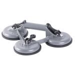 Ventuză triplă pentru sticlă Strend Pro CUP-785, aluminiu, 100 kg, 127 mm