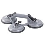 Ventuză triplă pentru sticlă Strend Pro CUP-785, aluminiu, 100 kg, 127 mm