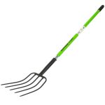 Furcă din oțel 4T cu coadă din fibră de sticlă 1500 mm, Micul Fermier