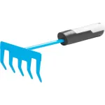 Greblă de mână pentru grădină Aquacraft Classic 380710, 6 dinți