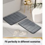 Covoraș de baie gri 50x80 cm, antiderapant și foarte absorbant