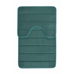 Set 2 covorașe de baie verzi antiderapante, absorbante 80x50 și 50x40