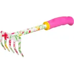 Greblă mică de grădină Strend Pro Ladies Line, roz, 30x8,5 cm