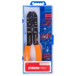 Cleste dezizolat cabluri Strend Pro AWS 302 + set 100 conectori