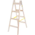 Scară dublă din lemn Strend Pro cu 4 trepte, 1,3 m, 150 kg