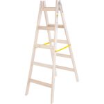Scară dublă din lemn Strend Pro, 5 trepte, 1,6 m, 150 kg