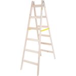 Scară dublă din lemn Strend Pro, 6 trepte, 1,9 m, 150 kg