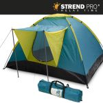 Cort camping Strend Pro 3-4 persoane, turcoaz, 205x205x120 cm
