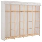 Șifonier, alb, 200 x 40 x 170 cm, material textil GartenMobel Dekor