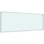 Panou antistropi de bucătărie, alb, 100x40 cm sticlă securizată GartenMobel Dekor
