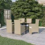 Set de mobilier pentru grădină, cu perne, 7 piese, bej GartenMobel Dekor