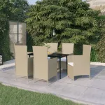 Set de mobilier pentru grădină, cu perne, 7 piese, bej GartenMobel Dekor