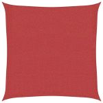 Pânză parasolar, roșu, 7x7 m, HDPE, 160 g/m² GartenMobel Dekor