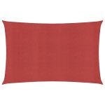 Pânză parasolar, roșu, 2,5x5 m, HDPE, 160 g/m² GartenMobel Dekor