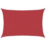 Pânză parasolar, roșu, 3x4,5 m, HDPE, 160 g/m² GartenMobel Dekor