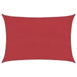 Pânză parasolar, roșu, 3x4,5 m, HDPE, 160 g/m² GartenMobel Dekor