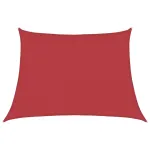 Pânză parasolar, roșu, 4/5x3 m, HDPE, 160 g/m² GartenMobel Dekor