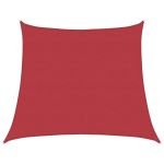 Pânză parasolar, roșu, 4/5x4 m, HDPE, 160 g/m² GartenMobel Dekor