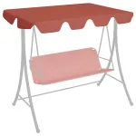 Copertină de rezervă leagăn grădină cărămiziu 150/130x105/70 cm GartenMobel Dekor