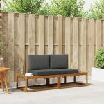 Set de canapele de exterior cu pernă 2 pcs natural GartenMobel Dekor