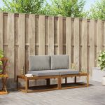 Set de canapele de exterior cu pernă 2 pcs natural GartenMobel Dekor