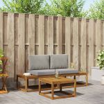 Set de canapele de exterior cu pernă 3 pcs natural GartenMobel Dekor