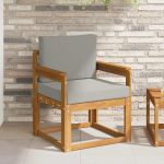 Set de canapele de exterior Lemn de acacia solid și poliester GartenMobel Dekor