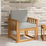 Set de canapele de exterior Lemn de acacia solid și poliester GartenMobel Dekor