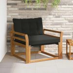 Set de canapele de exterior Lemn solid de Acacia și Textilene GartenMobel Dekor