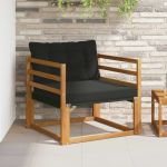 Set de canapele de exterior Lemn solid de Acacia și Textilene GartenMobel Dekor