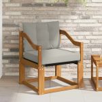 Set de canapele de exterior Lemn solid de Acacia și Textilene GartenMobel Dekor