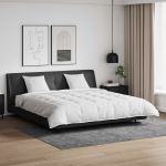 Set de Pături cu pernă 3 pcs Alb Pene de rață GartenMobel Dekor