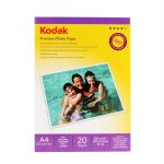 Hartie foto Kodak A4 glossy 200 g/mp, 20 coli, uscare instantanee