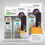 Hârtie foto magnetică glossy A4 640 g, 5 coli, pentru imprimante inkjet