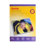 Hartie foto Kodak Premium A3 glossy 230g, uscare rapida, 20 coli
