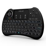 Mini tastatură wireless iluminată cu touchpad pentru TV Box/PC, Rii H9+