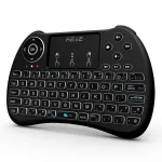 Mini tastatură wireless iluminată cu touchpad pentru TV Box/PC, Rii H9+