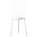 Flipchart magnetic 70x100 cm cu trepied, înălțime reglabilă 100–170 cm și tăviță