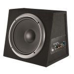 Subwoofer auto activ Sal 200W, 250 mm, incintă închisă, amplificator integrat