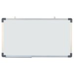 Tablă magnetică whiteboard 90x150 cm cu ramă din aluminiu și tăviță