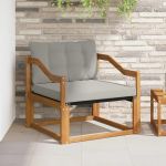 Set de canapele de exterior Lemn solid de Acacia și Textilene GartenMobel Dekor