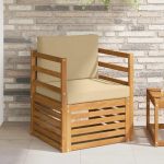 Set de canapele de exterior cu pernă natural 67 x 63 x 73 cm GartenMobel Dekor